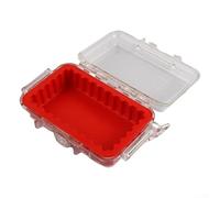 Caja de herramientas resistente y sellada adecuadamente diseñada para mantener el contenido seco durante las aventuras (S-rojo)