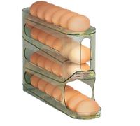 Caja de huevos apilable multiusos con materiales no tóxicos y organizadores para nevera de capacidad, adecuada para restaurantes, bandeja de para huevos