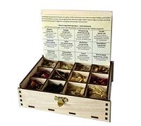 Caja de Incienso Caja de Regalo con 12 Tipos de Mezclas de Incienso Incienso para el Alma, 14 x 10 x 4 cm