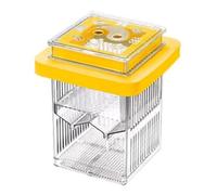 Caja de incubación de peces, acrílico criador de peces, caja de incubación flotante portátil con marco transparente, divisor multifuncional para peceras, caja de aclimatación para madre e incubadora