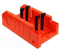 Caja de Ingletes Resistente con Fondo de Plástico Engrosado, Ingletadora Manual, Incluye una Guía de Sierra con ángulos de 90°/45°/22,5° Claramente Marcados, para Cortadores de Carpintería