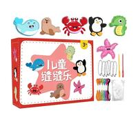 Caja de iniciación para juguetes educativos y juguetones hechos a mano - Kit de manual para niñas animales, para casa, escuela, viajes, guardería, aula, fiesta de Navidad, cumpleaños