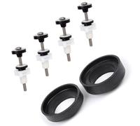 Caja de inodoro de fijación, hardware de acero inoxidable, tornillos de asiento, tornillos de bloqueo, fácil de instalar, tuerca de seguridad para inodoros, cisterna, hardware de fijación