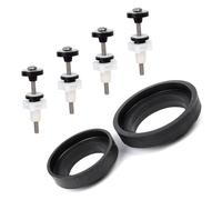 Caja de inodoro de fijación, hardware de acero inoxidable, tornillos de asiento, tornillos de bloqueo, fácil de instalar, tuerca de seguridad para inodoros, cisterna, hardware de fijación