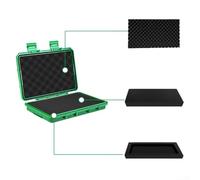 Caja de instrumentos a prueba de golpes, caja de herramientas de plástico reforzado para cámaras, investigación de campo (amarillo)