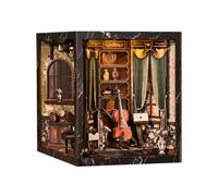 Caja De Instrumentos Musicales con Melodía Europea, Kit De Bricolaje, Rompecabezas De Madera 3D, Sujetalibros y Casa En Miniatura, Regalo De Cumpleaños Creativo European Melody Box