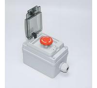 Caja de interruptores compatible con IP67 para sistemas de control industrial que requieren un apagado de seguridad confiable (C)