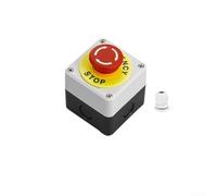 Caja de interruptores de botón impermeable, 22 mm de diámetro, hecha de ABS con diseño a prueba de óxido y tornillos de instalación seguros (3)