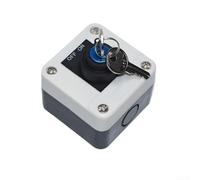 Caja de interruptores rotatorios dominante impermeable de dos posiciones clasificada 10A con apertura de 22mm para sistemas de control industrial (B)