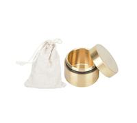 Caja de Joyería Antigua, Pastillero Pequeño con Bolsa de Tela de Latón Hecho a Mano para Joyería de Hojas de té (S (30-59 cm/11,81-23,23 pulgadas))