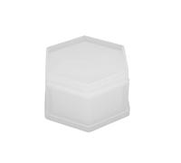 Caja de joyería con forma Hexagonal, moldes de silicona para manualidades, joyería, pendientes, caja de almacenamiento de llaves, 1 Uds.