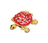 Caja de joyería de aleación Tortugas Sistemas de cierre seguro Almacenamiento organizado para colección de joyas Decoración del hogar Joyero