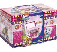 Caja de joyería de la Patrulla Canina para manualidades con diamantes, kit creativo de manualidades con cajón extraíble, almacenamiento de joyas y decoración para niños con Skye & Everest
