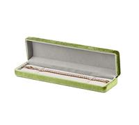 Caja de joyería de pana, conjunto de caja de joyería verde, serie collar, caja de anillo, pulsera, caja de almacenamiento, organizador de joyas, caja de joyería, 2 uds. Caja de joyería Almacenamiento