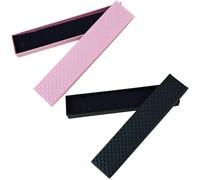 Caja De Joyería Rectangular De 2 Piezas, Caja De Embalaje Para Collares, Caja De Regalo De Joyería, Caja Para Presentación De Joyas, Caja De Joyería Simple (Rosa, Negro)