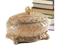 Caja de joyería vintage | Joyería ovalada de lujo para mujeres, cajas de anillos de decoración estética para el hogar Recuerdo de boda vintage, organizador de joyas de lujo para niñas y mujeres