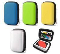 Caja de Juego de Cartas, 4 Piezas Estuche para Cartas de Juego, Caja De Almacenamiento De PóQuer De Cartas, Mini Cajas De Tarjetas Cerradas, para Reuniones, Fiestas(Amarillo,Verde,Plata,Azul Oscuro)