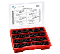 Caja de Juntas con 500 Juntas Planas de Goma EPDM 3/8-1 Pulgada - Surtido de Juntas para un Sellado Seguro en Instalaciones de Agua y Calefacción - de -40 °C a 110 °C