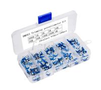 Caja de Kit RM063 de 10 valores, 50/100 Uds., 501 500R 1K 2K 5K 10K 20K 50K 100K 200K 1M(RM063-10valuesX10PCS)