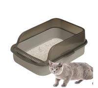 Caja de Kitty, Bandeja de o Abierta - Open Top Control Cat a Prueba de Fugas, Pan de Gato higiénico - Suministros de Aseo para Mascotas, WC