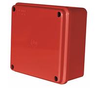 Caja de lados lisos, Ip56, 100 x 100 x 50 mm, rojo, color del cuerpo rojo, material de la caja termoplástico, caja de conexiones, profundidad externa Imperial 3.94 pulgadas, profundidad externa