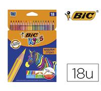Caja de Lápices de Colores Bic Evolution Stripes de 18 Colores Surtidos