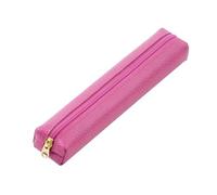 Caja de lápices, Estuche de Cuero for bolígrafos y lápices con Cremallera, Multicolor(Rose)