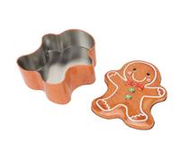 Caja de lata para guardar dulces con forma de hombre exquisita