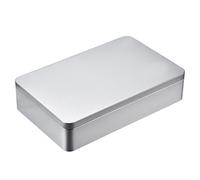 Caja de lata vac a rectangular plateada Hotop de 8,5 x 5,3 x 1,9 pulgadas, contenedor para regalo, joyer a y almacenamiento, kit organizador para
