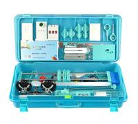 Caja de lentes de agua, kit de óptica física para equipo de refracción de luz científica, juego completo de caja experimental óptica