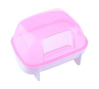 Caja de liitter para hámster, contenedor de baño de de diseño desmontable, resistente a los arañazos, casa de baño de polvo de amplia aplicación, baño de hámster, tina para hámster enano, ratón,