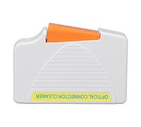 Caja de Limpieza de Fibra óptica White Professional SC FC LC ST Cleaner No Fluff Ligera a la Izquierda Portable para Mantenimiento de Fibra óptica Material ABS 550 Veces Capacidad