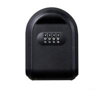 Caja de llaves combinada de 4 dígitos para montaje en pared, perfecta para diversas necesidades de almacenamiento de llaves (negro)