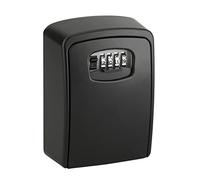 Caja de llaves con combinación de 4 dígitos, acero negro, para pared, segura, intercambiable, práctica para uso en interiores y exteriores, acceso rápido a las llaves, garantía de 5 años - THIRARD