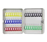 Caja de llaves de gran capacidad montada en la pared para 20, 28, 32, 45 y 48 llaves, gabinete de almacenamiento de acero resistente, gestión de llaves de negocios, tipo cerradura de llave, color