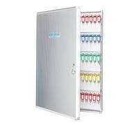 Caja de llaves de metal para montar en la pared, armario de llaves con etiquetas para llaves, solución de almacenamiento seguro para hoteles, escuelas, automóviles y gestión inmobiliaria