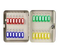 Caja de llaves de pared de gran capacidad para 20, 28, 32, 45, 48 opciones de llaves, gabinete de almacenamiento de llaves de acero resistente para gestión empresarial, tipo cerradura de llave, color