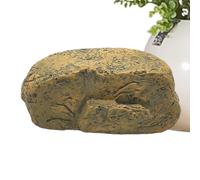 Caja de llaves de piedra falsa, caja de llaves de piedra,caja de almacenamiento exterior para llaves de piedra simulada | La novedad parece una verdadera piedra ornamental, cubierta de llave de