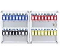 Caja de llaves digital con cerradura de combinación reajustable, 120 ranuras, almacenamiento de llaves de acero para el hogar y la oficina, caja de seguridad negra