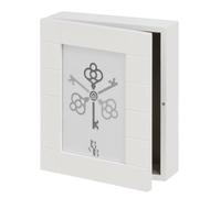 Caja de Llaves Madera, Colgador Llaves de Pared,Guardallaves Estilo Nórdico Blanco