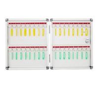 Caja de llaves montada en la pared con cerradura para 32 llaves, perfecta para valets, hoteles y concesionarios de automóviles, incluye tornillos de pared y anclajes para una fácil instalación