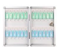 Caja de Llaves, Organizador de Llaves pequeño for el hogar, con Capacidad for 24, aleación Aluminio, for Montaje en Pared hospitales, Anilla metálica Auxiliar