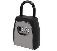 Caja de llaves portátil con contraseña reajustable de 4 dígitos con bloqueo de iones C para el hogar y la oficina, soporte seguro para llaves para seguridad y fácil acceso