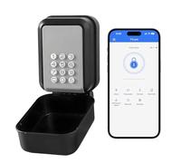 Caja de llaves segura exterior con código digital exterior - Caja de llave Bluetooth con código para exterior - Smart Lock - Código PIN de 12 dígitos - Impermeable y montaje en pared