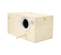Caja de Loro de Madera - Casa de reproducción de Cashatiel, Finch Conure Mating Sanctuary | Pequeñas especies de aves que reproducen la jaula de anidación, entorno privado seguro