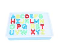 Caja de Luz de Educación Temprana, 26 Letras Mayúsculas 10 Números Tabla de Luz de Aprendizaje para Niños, Juguete Sensorial para Niños Pequeños con Caja de Luz Transparente,