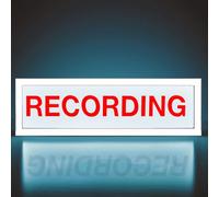 Caja de luz de neón LED RGB con control remoto para montaje en pared, letrero de advertencia de estudio pulsante iluminado para cine, bibliotecas, cafeterías, hogar, empresa, escritorio, decoración de