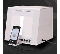 Caja de luz eléctrica para fotografía con plataforma giratoria para joyas de oro y plata, kit de iluminación para fotografía con luces LED ajustables de 3000-5500 K y filtros de estrellas TB30