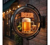 Caja de luz holográfica 3D, pantalla de proyector de video de doble cara con control de aplicación inteligente, señal publicitaria HD sin gafas para restaurantes