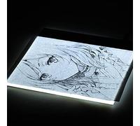 Caja de luz LED A5 portátil, tablero de trazado de dibujo, brillo continuo, cable USB, herramienta de pintura de joya de diamante para artistas, animación, bocetos, arquitectura